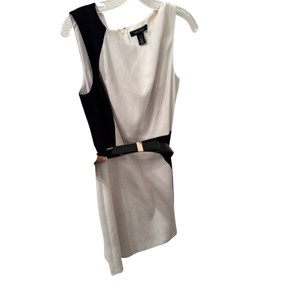 White house black market black and white dress size 12 - Picture 1 of 4